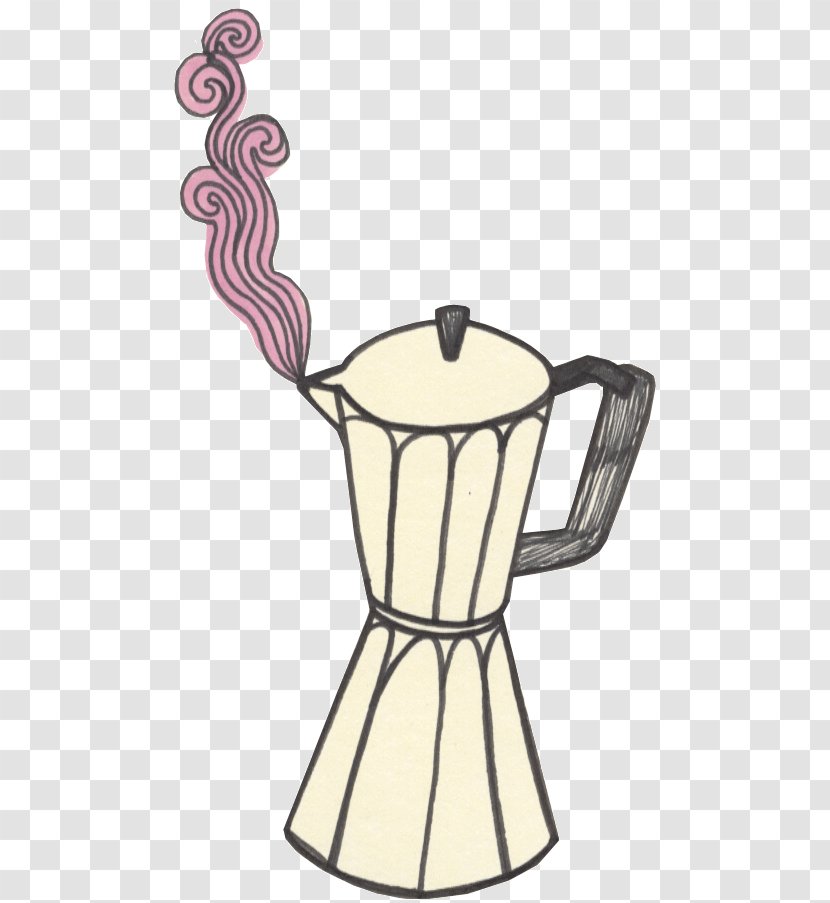 Drawing Doodle Coffeemaker Pattern - Collage Transparent PNG