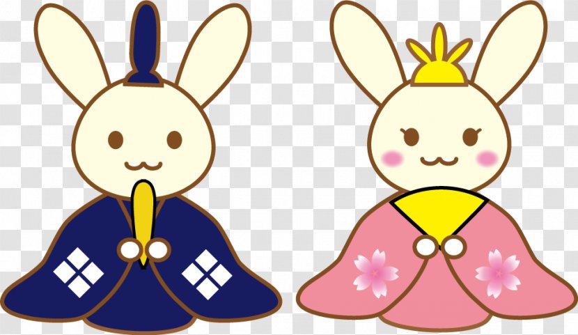 Rabbit Chicks Festival Illustration. - Hinamatsuri - Easter Bunny Transparent PNG