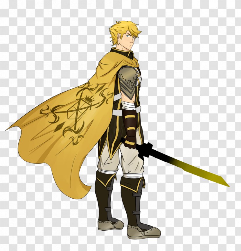 Cartoon Knight Spear Legendary Creature - Silhouette Transparent PNG