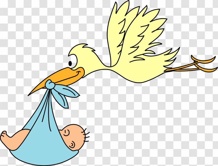 Infant White Stork Clip Art - Tree - New Baby Cliparts Transparent PNG