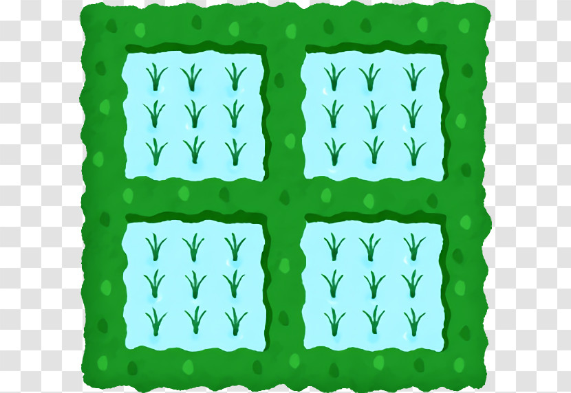 Leaf Green Pattern M-tree Font Transparent PNG