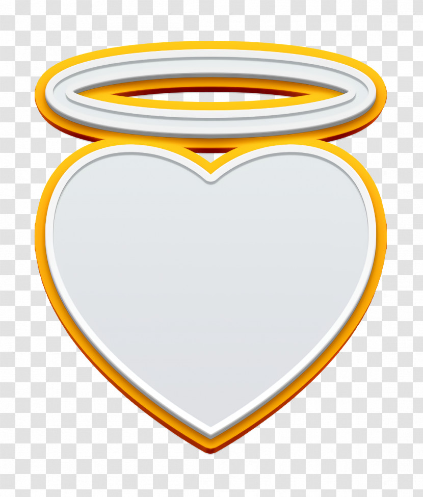 Icon Angel Icon Angel Heart With An Halo Icon Transparent PNG