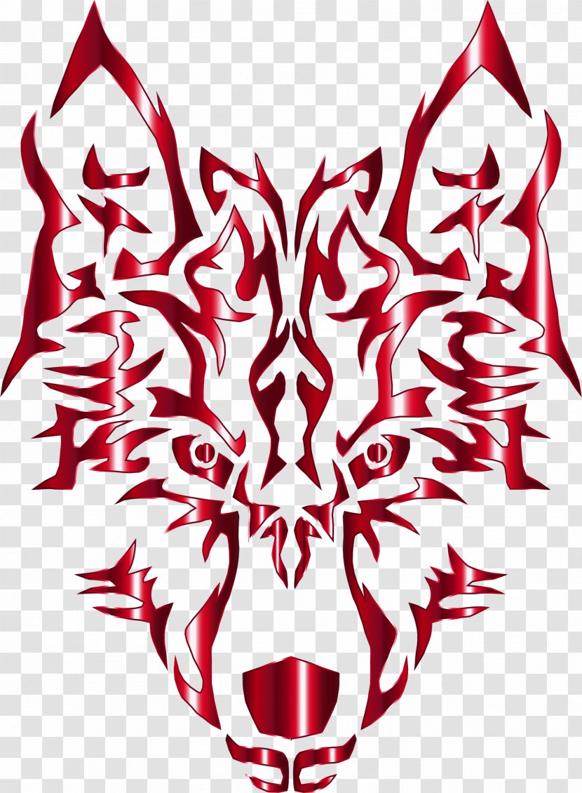 Gray Wolf Symmetry Clip Art - Symbol Transparent PNG