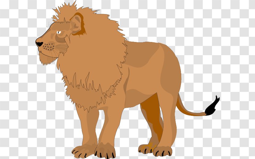 Lion Clip Art - Terrestrial Animal - Animated Pictures Transparent PNG