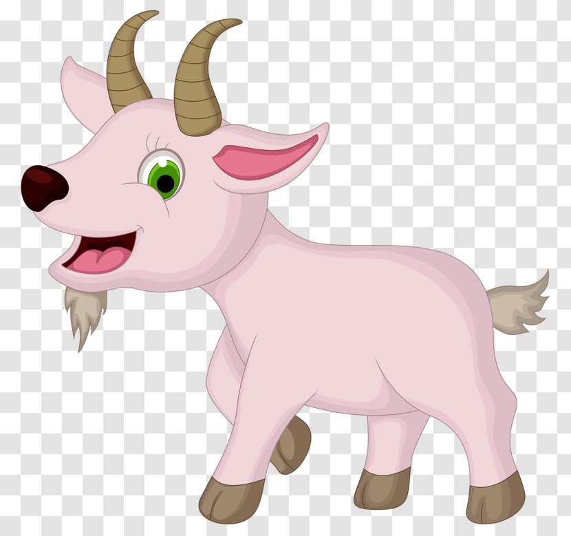 Goat Sheep Cartoon Farm - Fictional Character - Little Transparent PNG