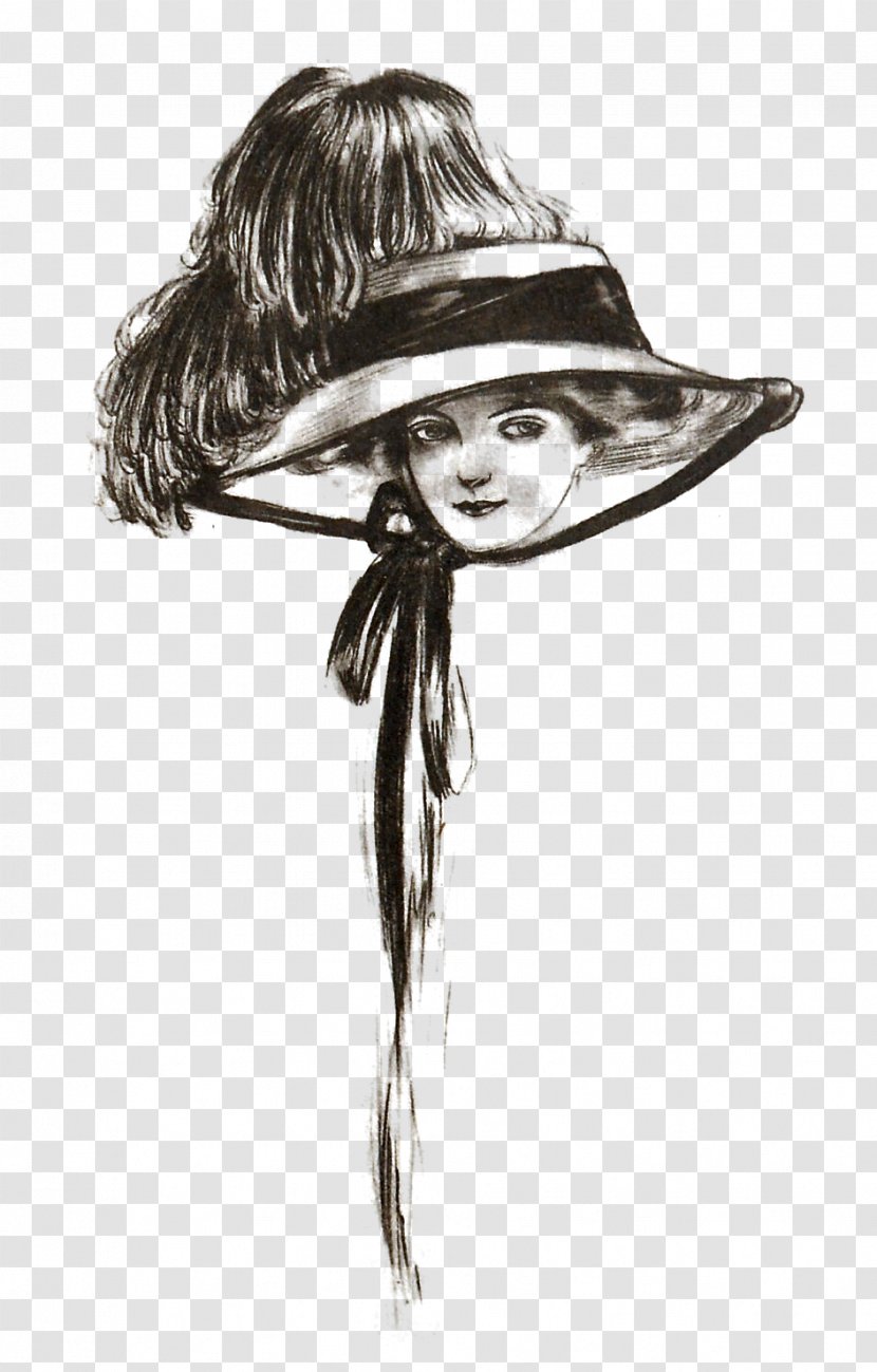 Cowboy Hat Fashion Illustration Sketch - Joint Transparent PNG