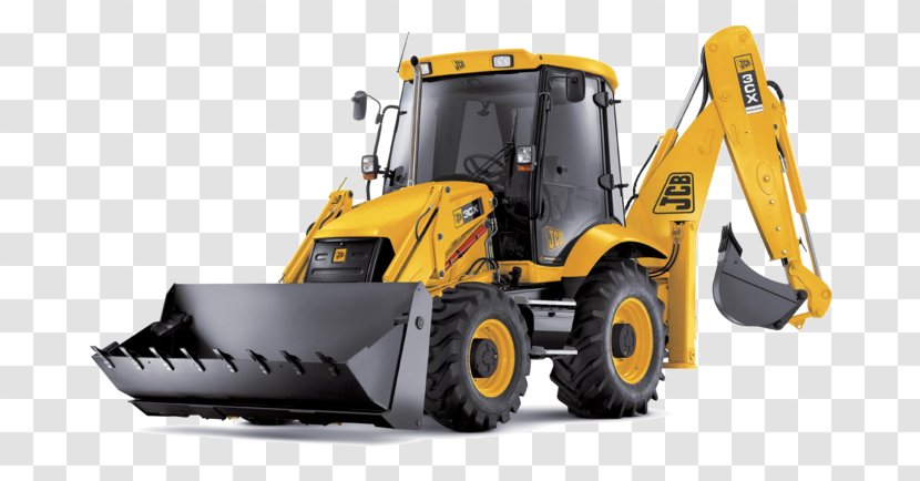JCB Backhoe Loader Engineering - Heavy Machinery - Construction Machine Transparent PNG