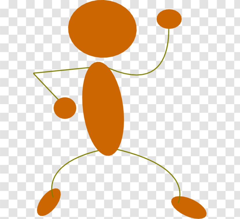 Stick Figure CcHost Clip Art - Blue Transparent PNG