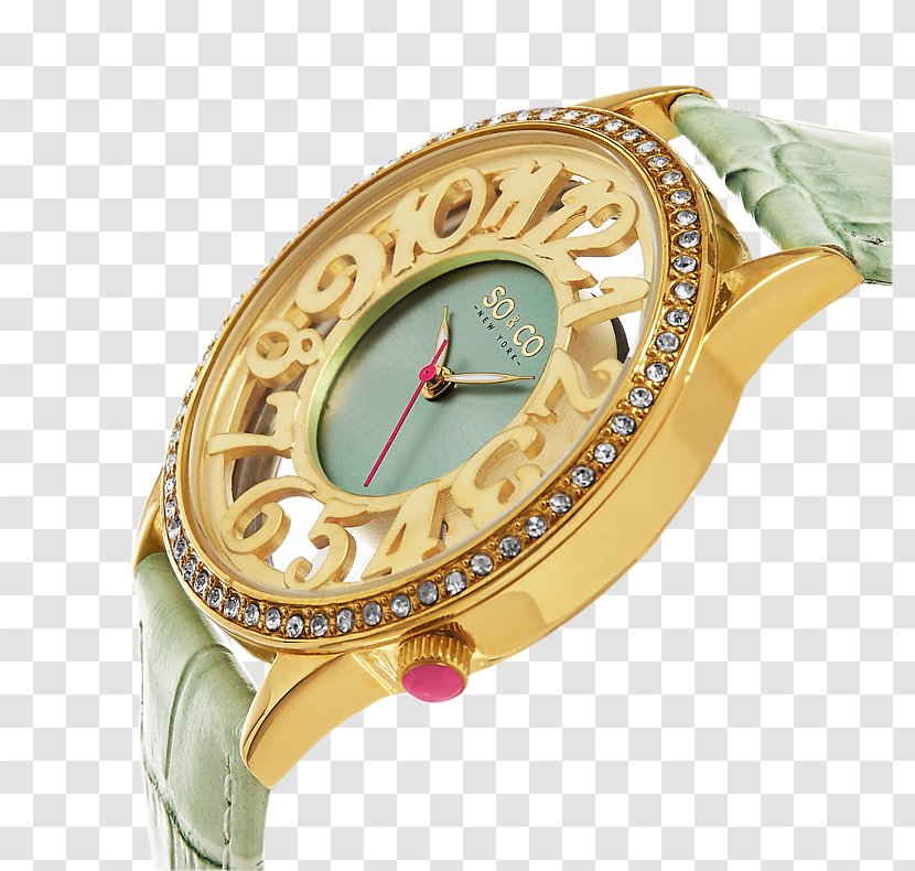 Watch Strap Quartz Clock Gold - Tang Light Transparent PNG