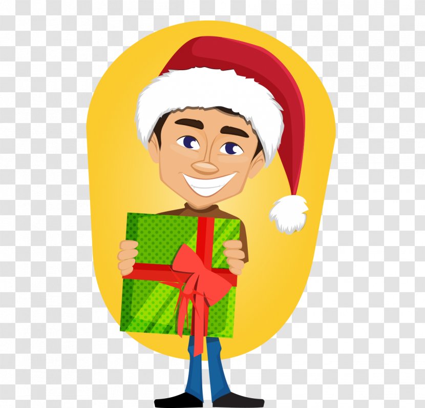 Christmas Day Vector Graphics Illustration Image - Santa Claus - Silly Hat Transparent PNG