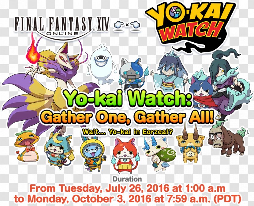 Final Fantasy XIV: Stormblood Yo-kai Watch Yōkai - Event Title Transparent PNG