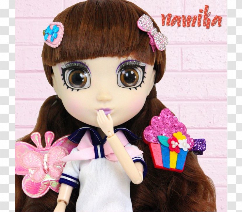 Fashion Doll Harajuku Plush Toy - Long Hair Transparent PNG