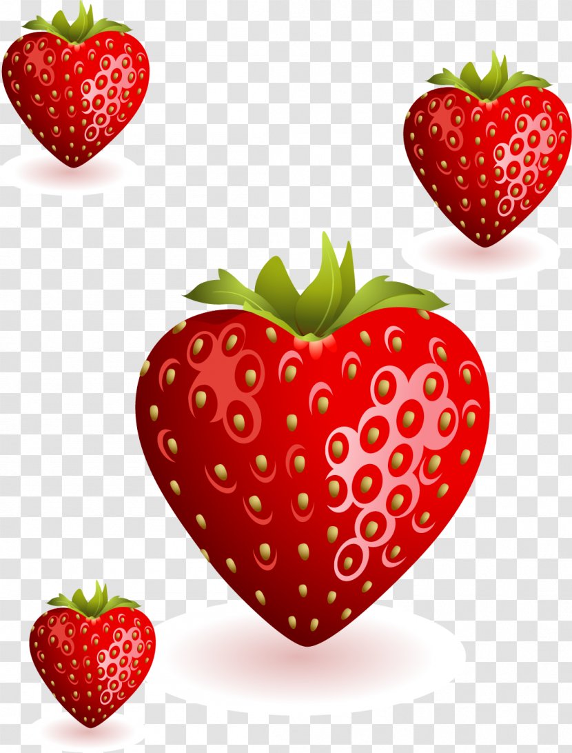 Shortcake Strawberry Pie Clip Art - Love - Vector Painted Transparent PNG
