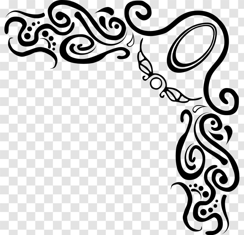 Blog Clip Art - Monochrome - Geometric Border Cliparts Transparent PNG