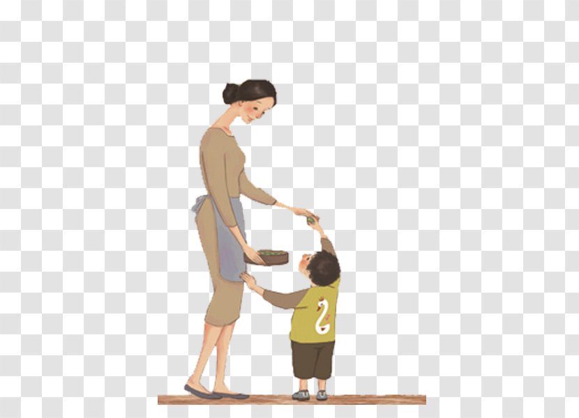 Mother Child - Cartoon - And Transparent PNG