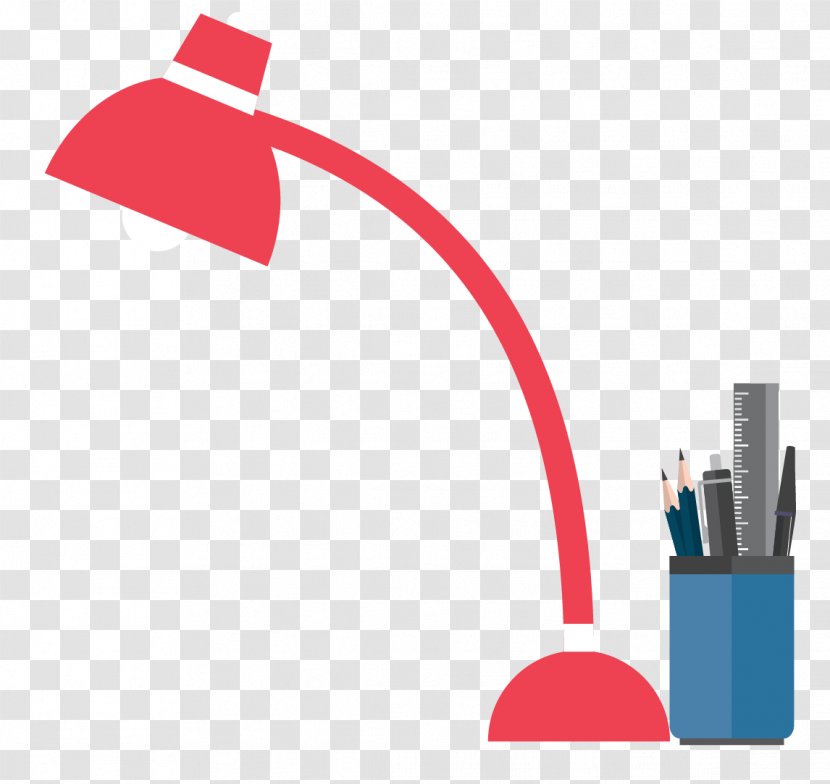 Lampe De Bureau - Lamp - Vector Red And Pen Transparent PNG