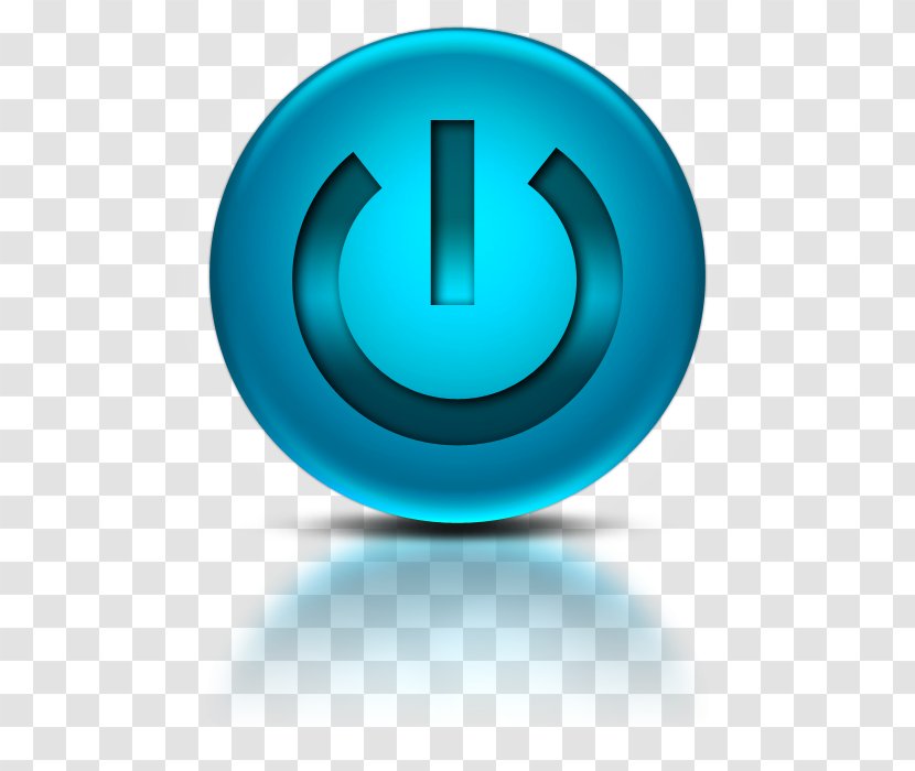 Desktop Wallpaper Clip Art - Mobile Phones - Blue Power Button Icon Transparent PNG