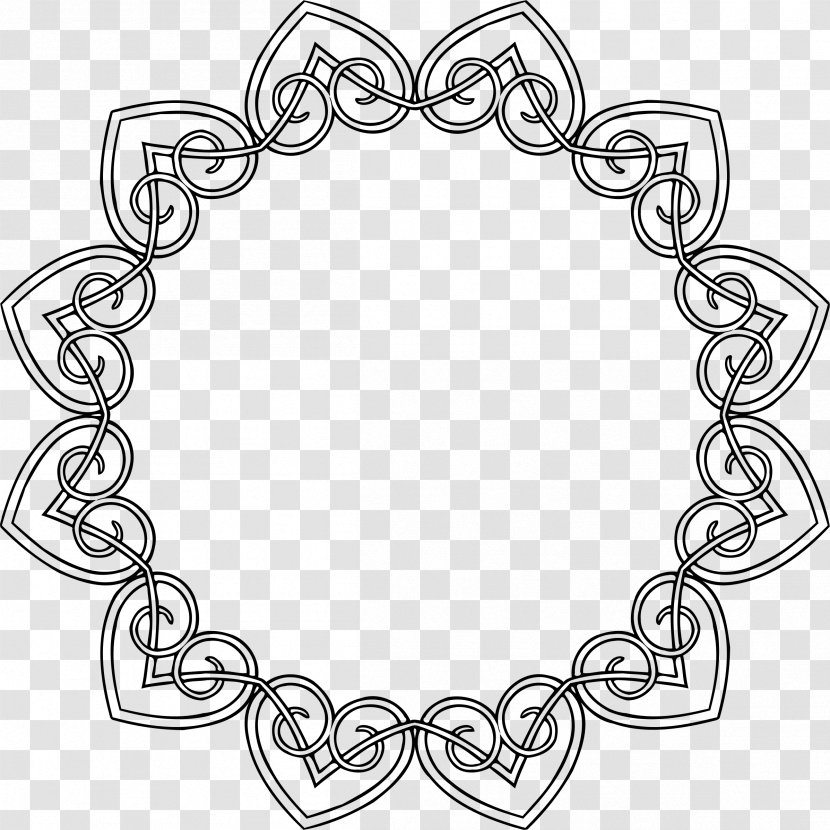 Line Art Drawing Clip - Body Jewelry - Monochrome Transparent PNG