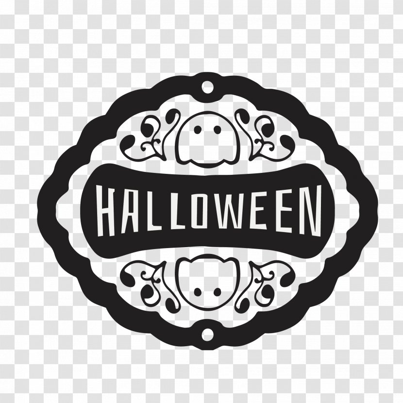 Vector Graphics Halloween Image Festival Adobe Illustrator - White - Black Background Transparent PNG