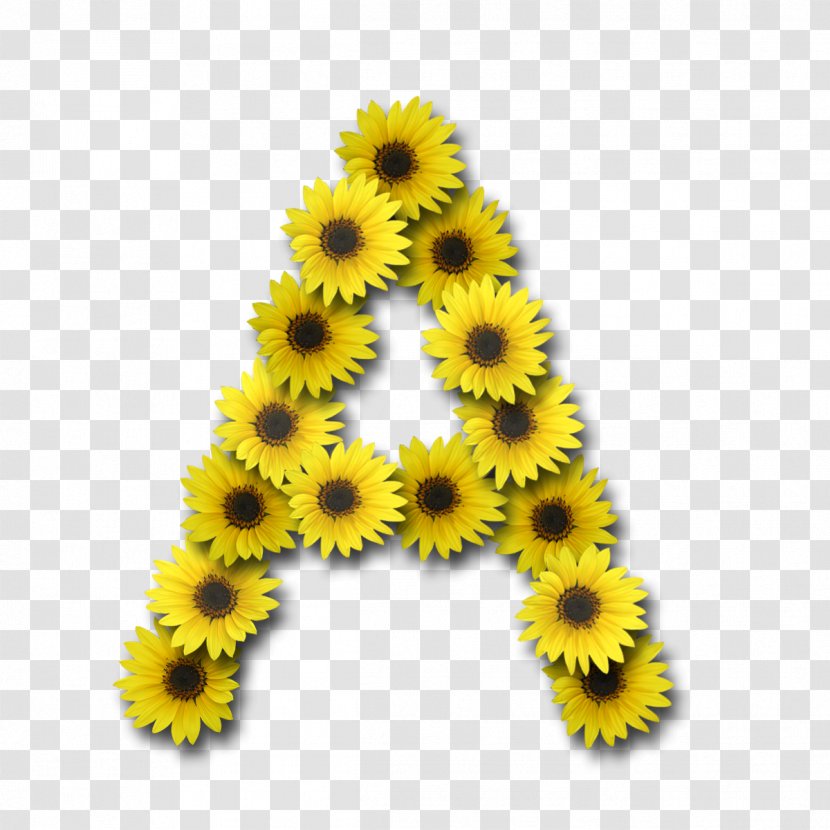 Digital Scrapbooking Letter Alphabet - Sunflower Transparent PNG
