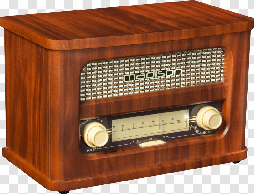 Microphone FM Broadcasting Retro Radio Tuner - Vintage Transparent PNG