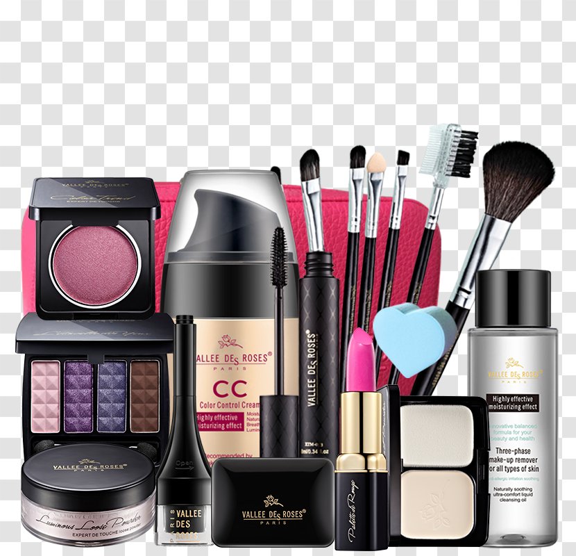 Cosmetics Make-up Face Powder - Makeup Set Transparent PNG