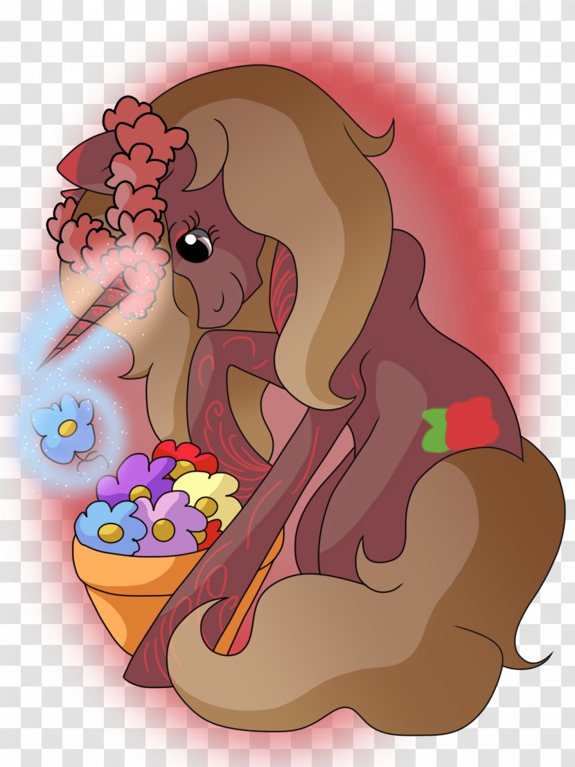 Vertebrate Horse Cartoon - Organism - Stereoscopic Flower Transparent PNG