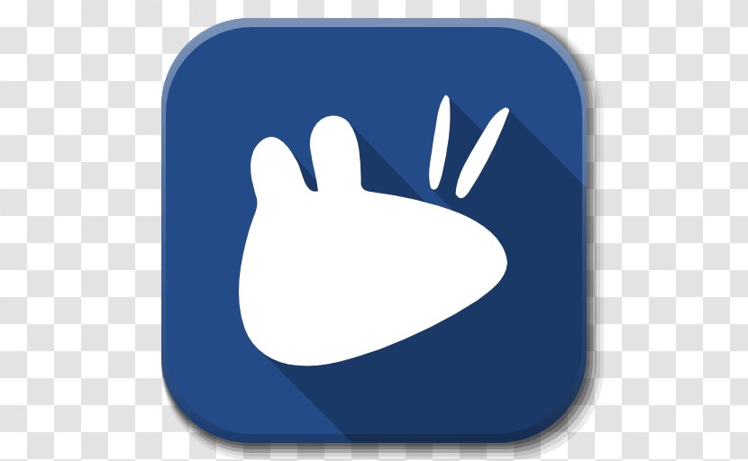 Blue Thumb Hand Finger - Bootsplash - Apps Start Here Xfce Transparent PNG