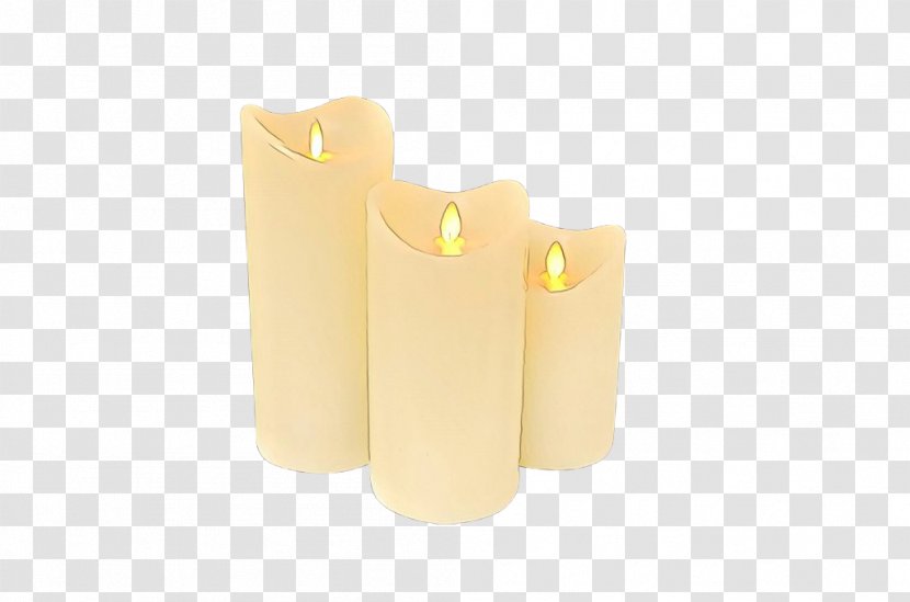Yellow Background - Candle - Cylinder Material Property Transparent PNG