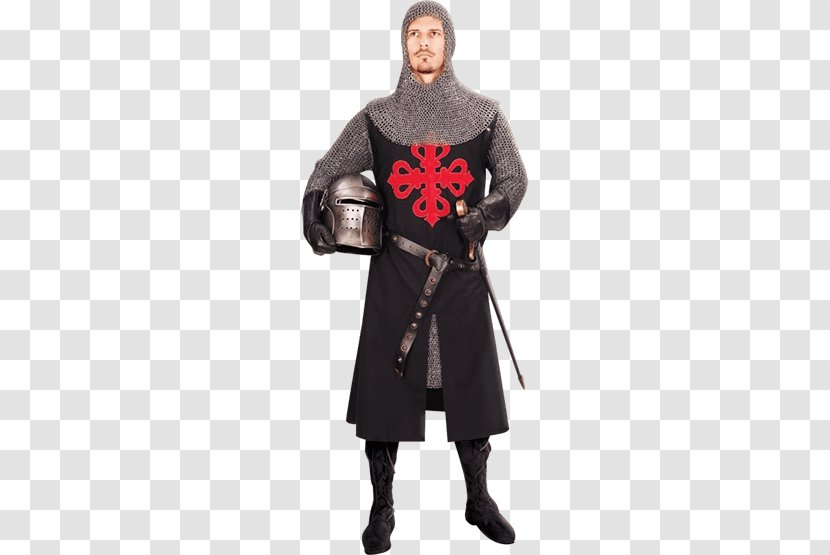 Crusades Middle Ages Tunic Knight Surcoat - Cape - Roman Soldier Transparent PNG