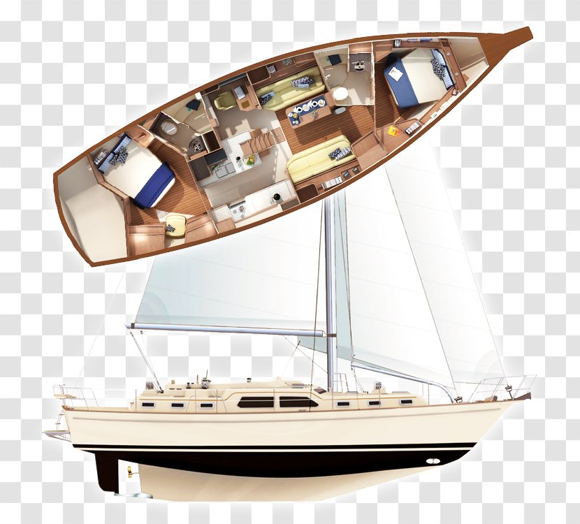 Yacht Sailboat Sailing Liveaboard - Motor Boats - Ships And Transparent PNG