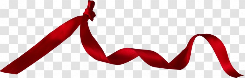 Red Ribbon - Fashion Accessory Transparent PNG