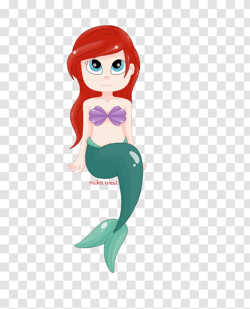 Mermaid Animated Cartoon Figurine Transparent PNG