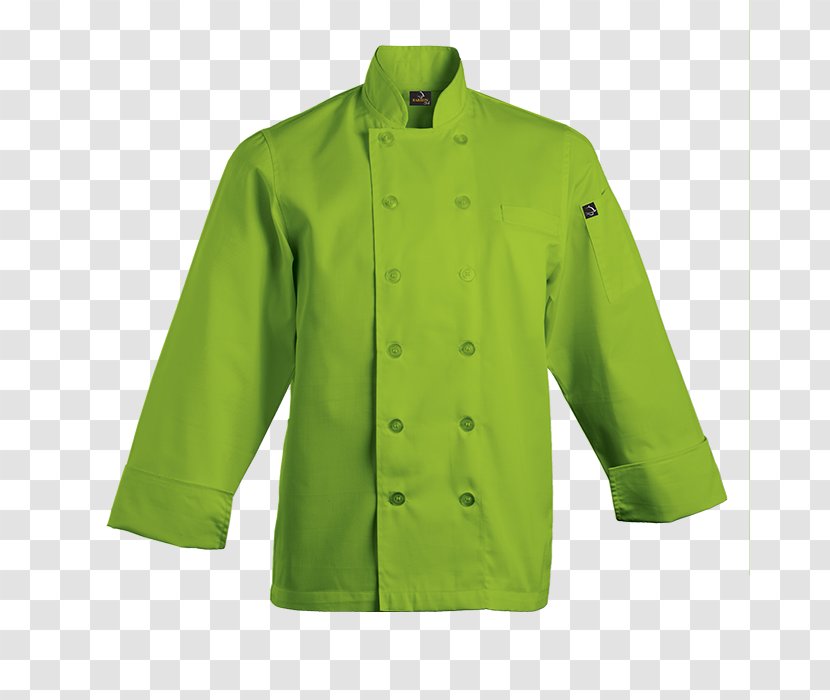 Sleeve T-shirt Jacket Chef's Uniform Clothing - Button Transparent PNG
