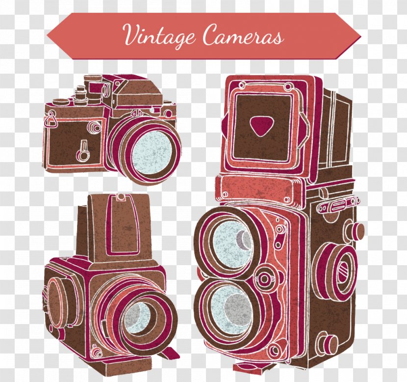Camera Photography Drawing - Product - Old Photo Transparent PNG