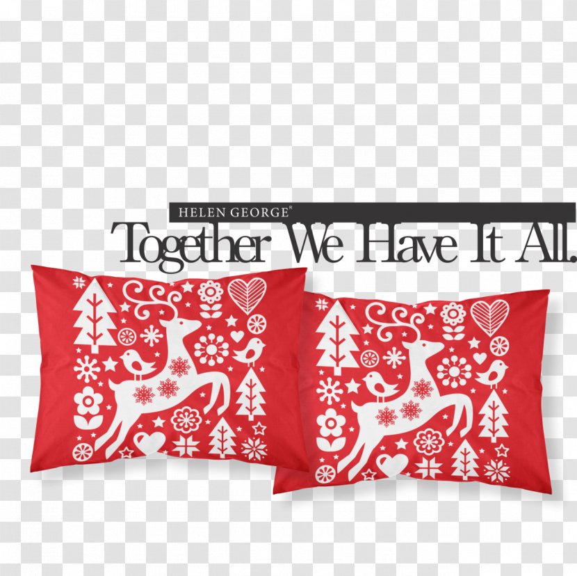 Cushion Throw Pillows Rectangle Font - Red - Pillow Transparent PNG