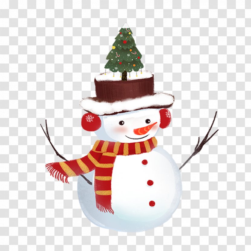 Christmas Snowman Download - Decoration - Hand Painted Transparent PNG