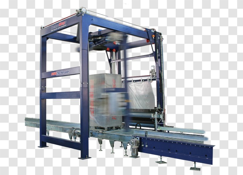 Stretch Wrap Enfardado Pallet Packaging And Labeling Plastic - Machine - Rotary Transparent PNG