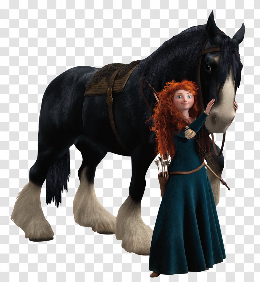 Merida Character Film Pixar Disney Princess - Mustang Horse Transparent PNG