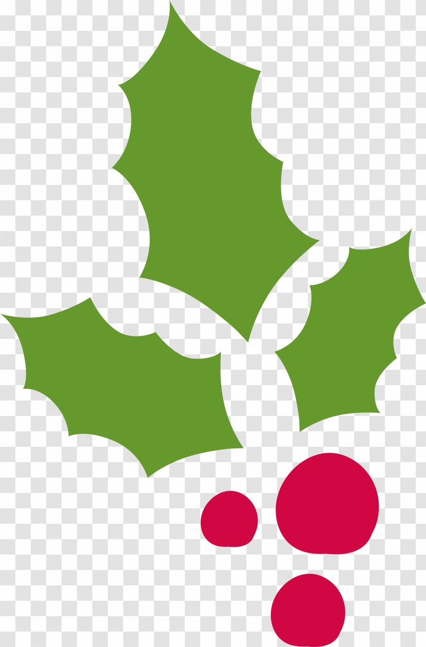 Common Holly Christmas Decoration - Leaf - Decorations For Transparent PNG