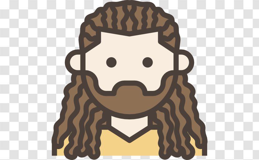 Dreads Icon - Hair - Moustache Transparent PNG