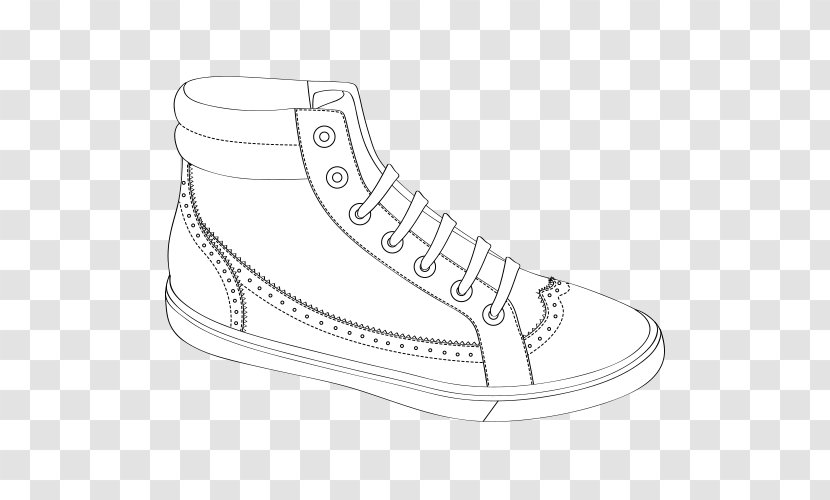 Vector Graphics Image Shoe Baidu Wangpan - Area - Outline Transparent PNG