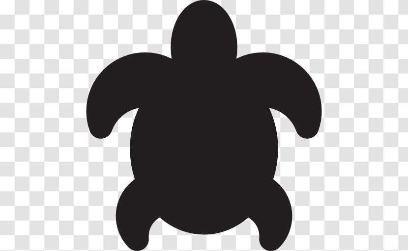 Black M Silhouette White Clip Art - Turtle Icon Transparent PNG