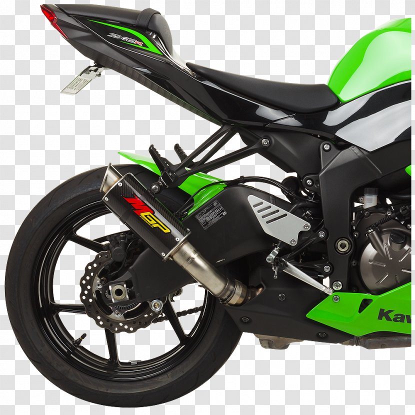 Exhaust System Car Ninja ZX-6R Kawasaki ZX-10R Motorcycles - Zx6r Transparent PNG