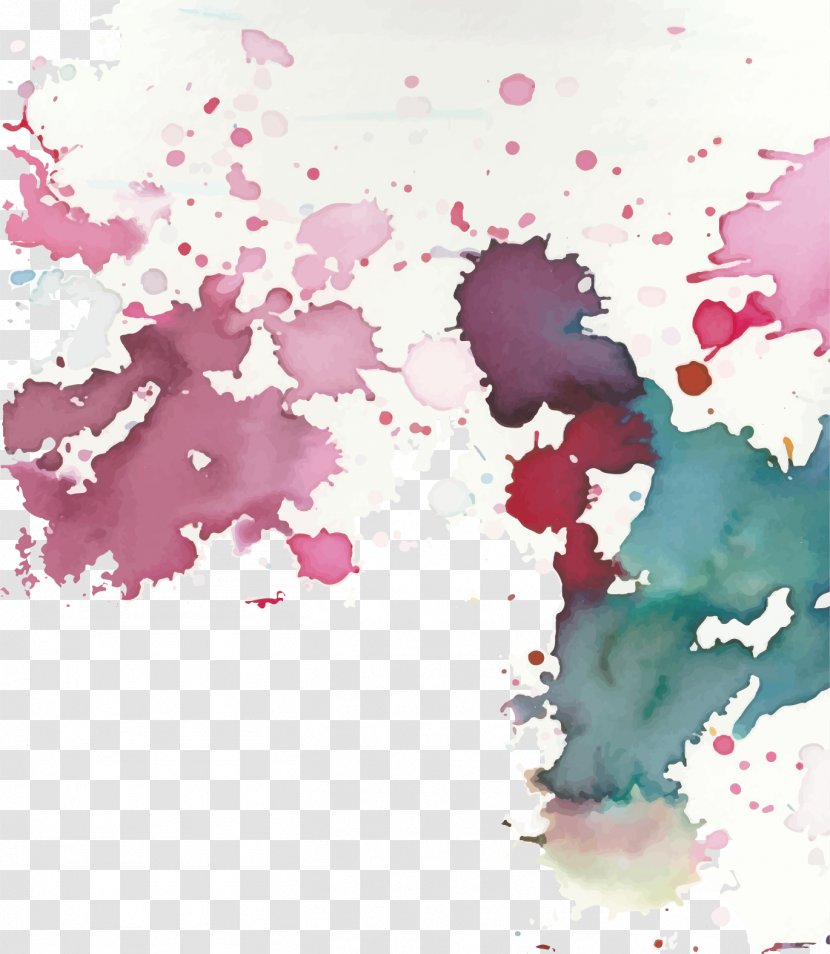 Watercolor Painting Download - Flower - Paint Splash Transparent PNG