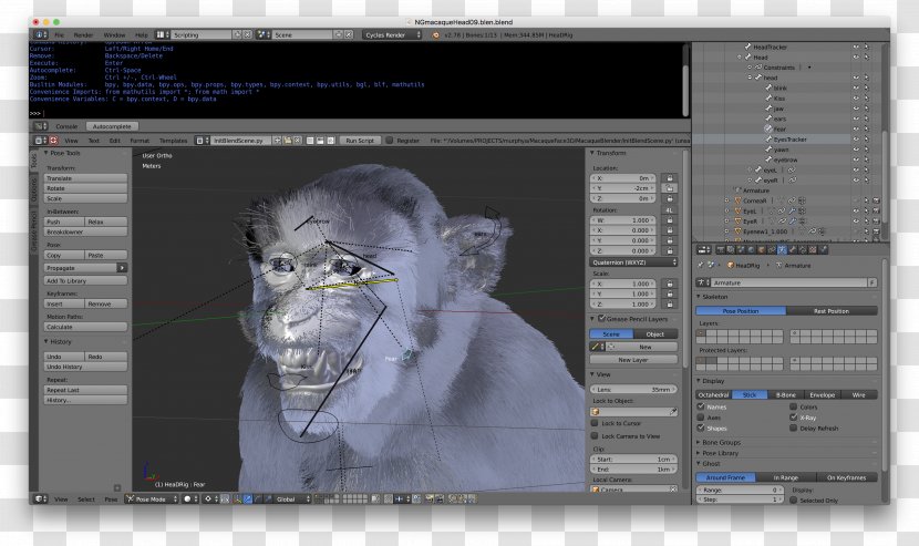 Animation 3D Modeling Rendering Python Computer Graphics - Library - The Expression Of Blink Transparent PNG