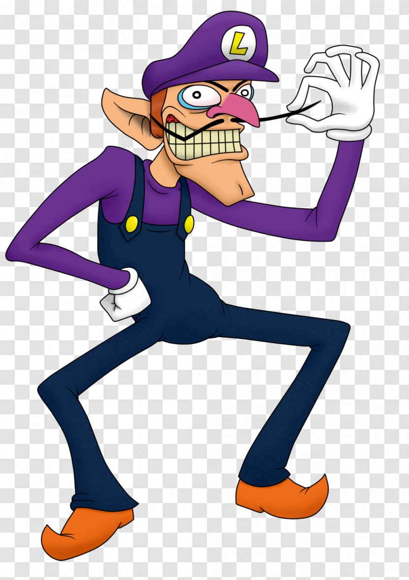 Waluigi Wario Character Clip Art - Clothing Transparent PNG