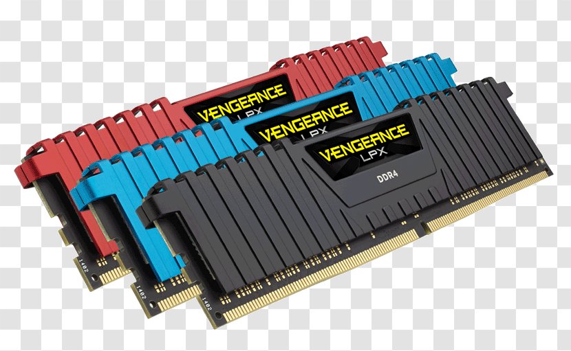 CORSAIR 64GB (4 X 16GB) 288-Pin DDR4 SDRAM 2666 (PC4 21300) Desktop Memory Model CMU64GX4M4A2666C16B MINIX NEO U1 DIMM - Patriot Stellar Boost Xt - Corsair Components Transparent PNG