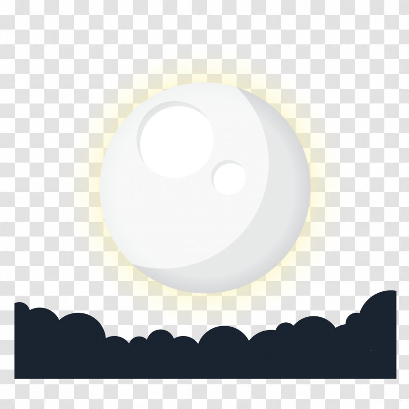 Mid-Autumn Festival - White - Moon Vector Material Transparent PNG