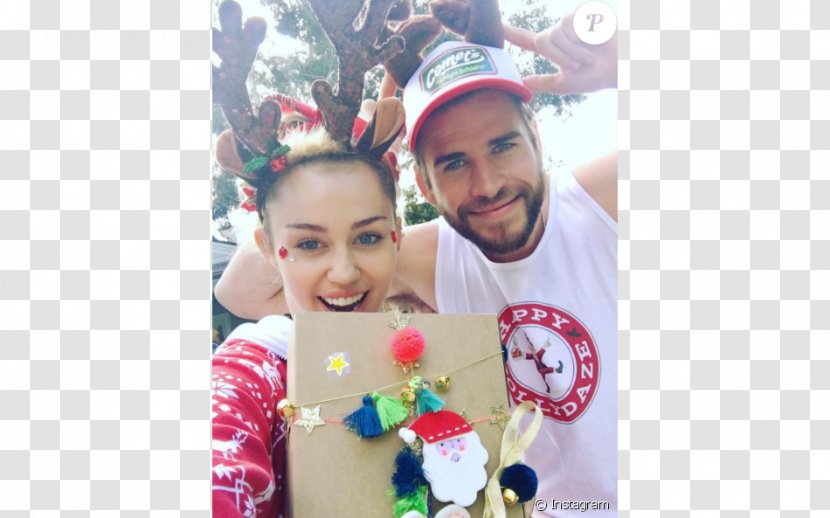 Liam Hemsworth Miley Cyrus Christmas Gift Actor Transparent PNG